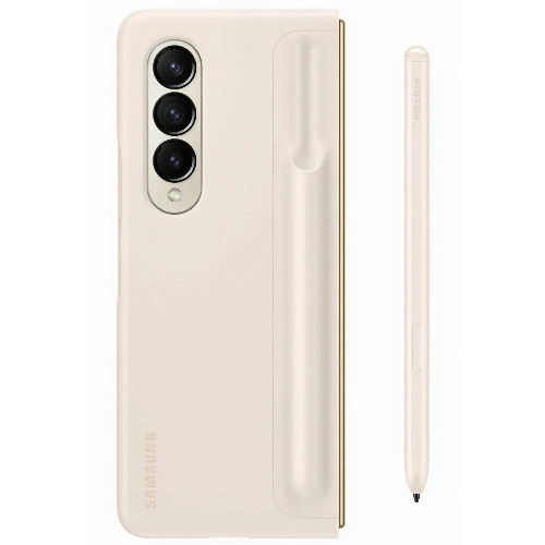 Чехол для Samsung Galaxy Z Fold 4 Standing Cover + S Pen, бежевый