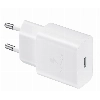 Сетевое зарядное устройство Samsung 15W Power Adapter с кабелем Type-C to Type-C, белый