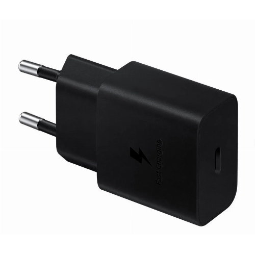 Сетевое зарядное устройство Samsung 15W Power Adapter с кабелем Type-C to Type-C, чёрный