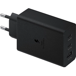 Сетевое зарядное устройство Samsung EP-T6530 USB-A+2xUSB-C, 65 Вт, черный   