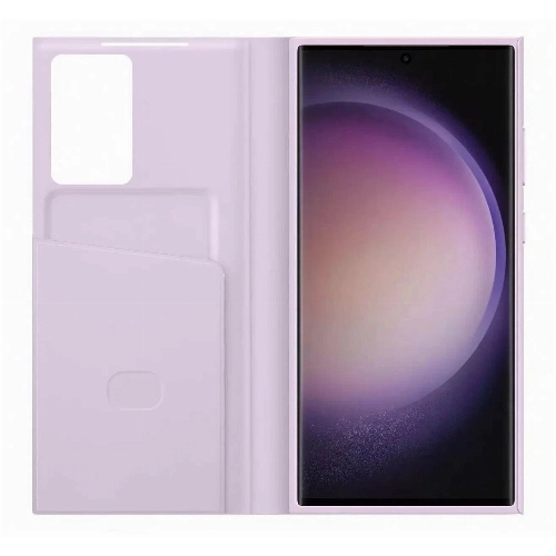 Чехол Samsung Smart View Wallet Case для Galaxy S23 Ultra, лавандовый