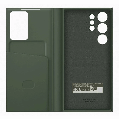 Чехол Samsung Smart View Wallet Case для Galaxy S23 Ultra, зеленый