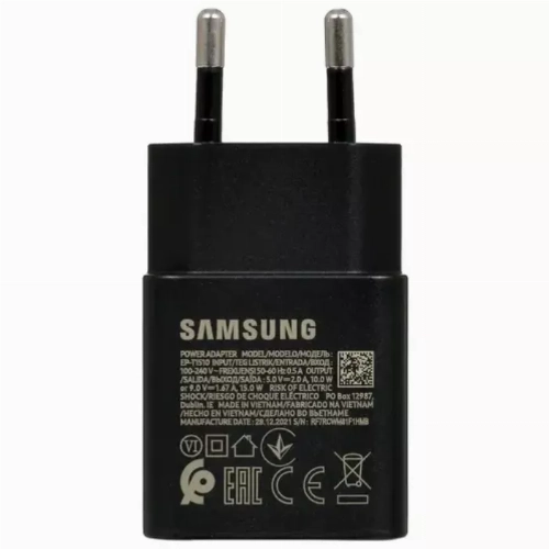 Зарядное устройство Samsung EP-T1510N, 15 Вт, черный